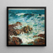 Vagues déferlantes - Vance H. Swope — ingelijst kunstwerk aan de muur