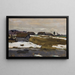 van het dorp aan het water in de winter - Valentin Alexandrovich Serov — ingelijst kunstwerk aan de muur