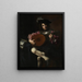 Gitarist - Valentin de Boulogne — ingelijst kunstwerk aan de muur