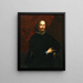 Portret van een heer - Valerio Castello — ingelijst kunstwerk aan de muur