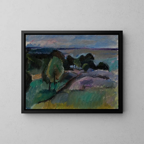 Landschap van Korkeasaari 1913 - Valle Rosenberg — ingelijst kunstwerk aan de muur