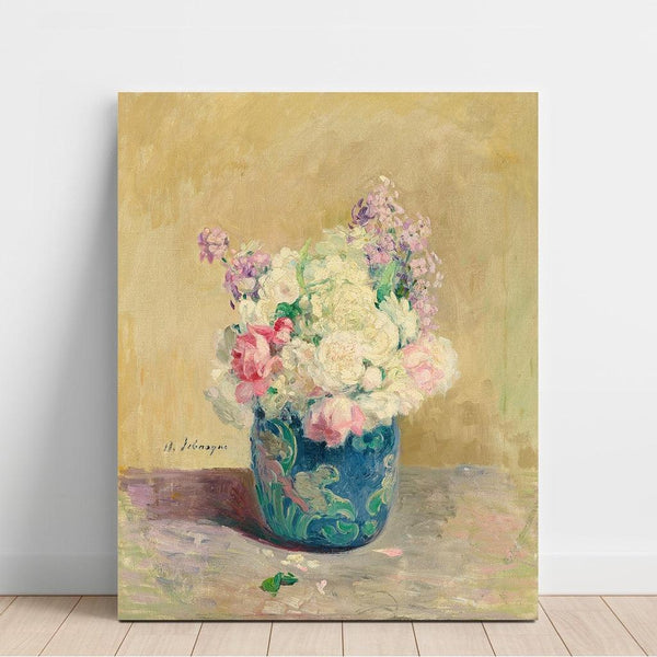 Reproductie van het schilderij Bloemenvaas - Henri Lebasque