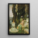 a lady on a marble bench in ancient Rome - Vasiliy Kotarbinsky — framed artwork on a wall