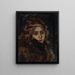 Studie voor Menchikov in Beroezov - Vasily Surikov — ingelijst kunstwerk aan de muur