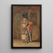 Een boeddhistische lama tijdens een feest in het klooster van Pemionchi Sikkim - Vasily Vereshchagin — ingelijst kunstwerk aan de muur
