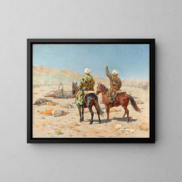 Over de oorlog - Vasily Vereshchagin — ingelijst kunstwerk aan de muur