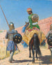 Guerrier monté à Jaipur - Vasily Vereshchagin — weergave van het kunstwerk