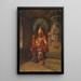 Vishnu-beeld in het tempel van Indra te Ellora - Vasily Vereshchagin — ingelijst kunstwerk aan de muur