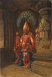 Vishnu-beeld in het tempel van Indra te Ellora - Vasily Vereshchagin — weergave van het kunstwerk