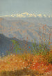 Zonsondergang in de Himalaya - Vasily Vereshchagin — weergave van het kunstwerk