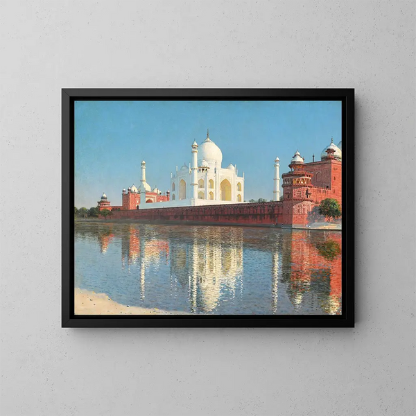 Mausoleum van de Taj Mahal in Agra - Vasily Vereshchagin — ingelijst kunstwerk aan de muur