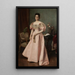 Portrait of Countess Maria Antonie Sylva Taroucca - Václav Brožík — framed artwork on a wall