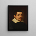 Portret van een man - Venetië school — ingelijst kunstwerk aan de muur