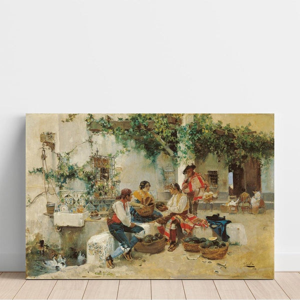 Reproductie van het schilderij Verkoop van meloenen - Joaquín Sorolla