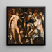 Venus en Adonis met Amor - Atelier van Giuseppe Porta — ingelijst kunstwerk aan de muur