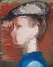 Jongen met een platte pet - Vera Mikhailovna Ermolaeva — weergave van het kunstwerk