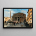 Rome, uitzicht op het Pantheon - Veronika Maria Herwegen Manini — ingelijst kunstwerk aan de muur