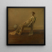 Green and gold painting - Thomas Dewing — framed artwork on a wall