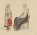 Winterkleding Mora - Adolph Tidemand — weergave van het kunstwerk