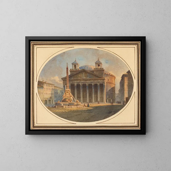 Le Panthéon - Victor Jean Nicolle — framed artwork on a wall