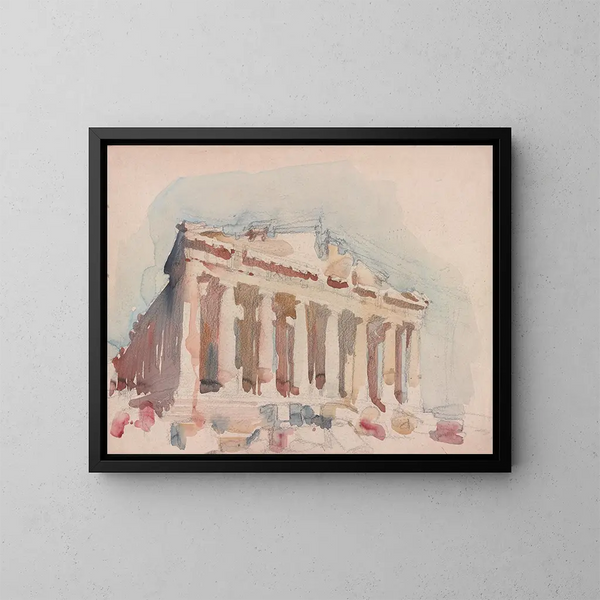 Parthenon - Victor Alfred Lundy — framed artwork on a wall
