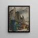 Plaats Saint - André - des - Arts, Parijs, tussen de Sugerstraat en de Saint - André - des - Arts - Victor Alfred Lundy — ingelijst kunstwerk aan de muur