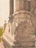 van de rode zandstenen kolomvoet bij Fort Rouge in Delhi, India - Victor Alfred Lundy — weergave van het kunstwerk