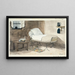 Een kamer van de Madelonnettes-gevangenis - Victor Borci — ingelijst kunstwerk aan de muur