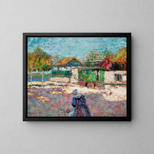 Promenade de l'après-midi - Victor Charreton — framed artwork on a wall