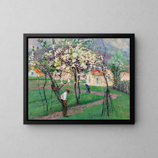 Spring Trees Painting - Victor Charreton — framed artwork on a wall