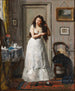 Aan haar wastafel - Victor Gabriel Gilbert — weergave van het kunstwerk