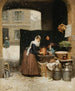 Crèmerie en winter - Victor Gabriel Gilbert — weergave van het kunstwerk