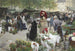 De bloemenmarkt - Victor Gabriel Gilbert — weergave van het kunstwerk