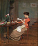 Lees de nieuwtjes - Victor Gabriel Gilbert — weergave van het kunstwerk
