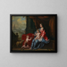 Portret van een dame onder de trekken van de Maagd met een kind aan haar zijde, de jonge Sint Johannes de Doper - Victor Honoré Janssens — ingelijst kunstwerk aan de muur