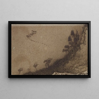 Victor Hugo - Chteau sur une colline.webp