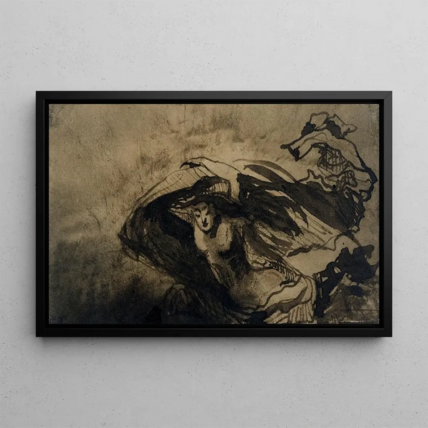 De Nacht - Victor Hugo — ingelijst kunstwerk aan de muur