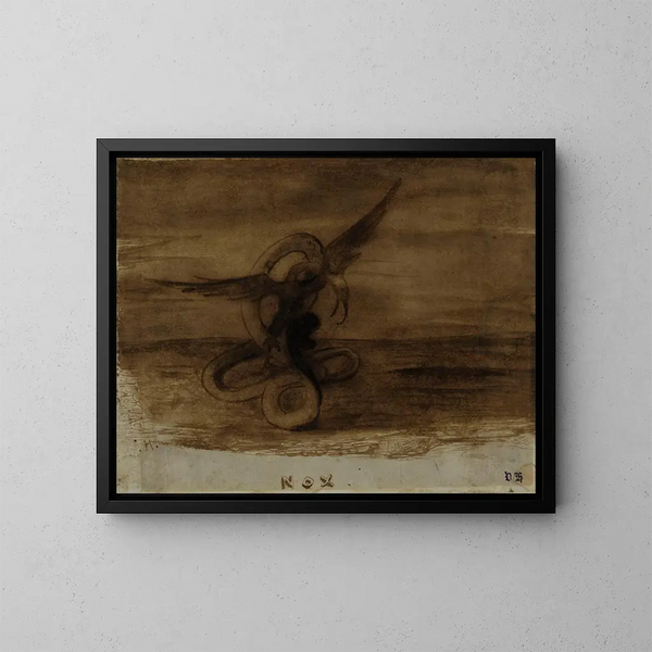 Nacht - Victor Hugo — ingelijst kunstwerk aan de muur