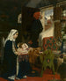 van Johanna van der Gheynst met haar kind in de wieg - Victor Lagye — weergave van het kunstwerk