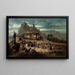 De Vertrek van de Kruisvaarders - Victor Nehlig — ingelijst kunstwerk aan de muur