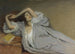 Vrouw liggend op een divan - Victor Prouvé — weergave van het kunstwerk