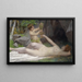 Nymphe des bois en een jonge Bacchus - Victor Schivert — ingelijst kunstwerk aan de muur