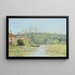 Een boot op de rivier - Viollet-le-Duc — ingelijst kunstwerk aan de muur
