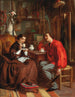 L'heure du thé dans l'atelier des artistes - Victor de Bornschlegel — weergave van het kunstwerk