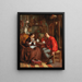L'heure du thé dans l'atelier des artistes - Victor de Bornschlegel — ingelijst kunstwerk aan de muur