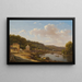 Uitzicht op de Seine en de heuvels van Suresnes - Victor de Grailly — ingelijst kunstwerk aan de muur