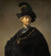 Oudeman met een gouden ketting - Rembrandt van Rijn — weergave van het kunstwerk
