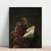 Reproduction of the painting Old woman reading - Rembrandt van Rijn
