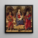 Maagd met Kind met de twee heiligen Johannes - Sandro Botticelli — ingelijst kunstwerk aan de muur