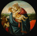 van het Vierge en Kind met Sint-Jan de Doper - Sandro Botticelli — weergave van het kunstwerk